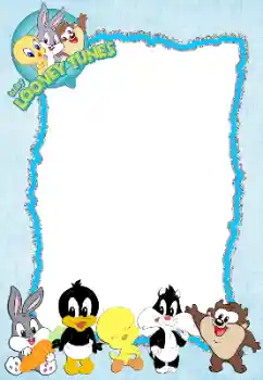 Фотоефект од категоријата Различни детски № 198811. Натпис на рамката: Baby Looney Tunes