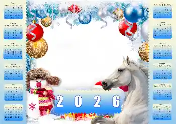 Фотоефект од категоријата Календари № 206214. Натпис на рамката: 2026