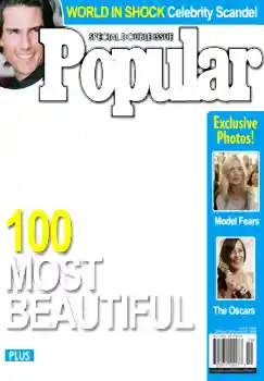 Фотоефект од категоријата Списанија № 4694. Натпис на рамката: Popular